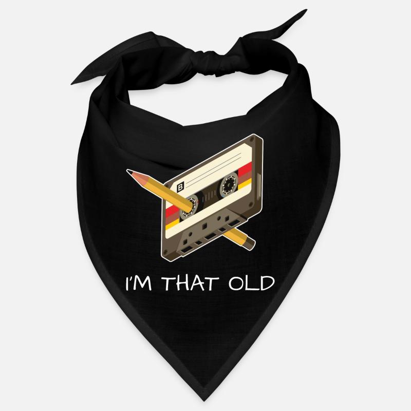 Cassette Age 80ers 90 idée de cadeau rétro Bandana