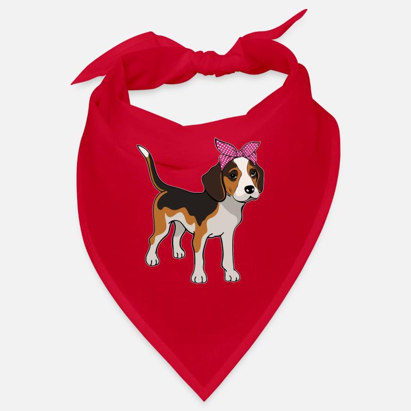 Beagle avec bow Beagle Owner Gift Bandana