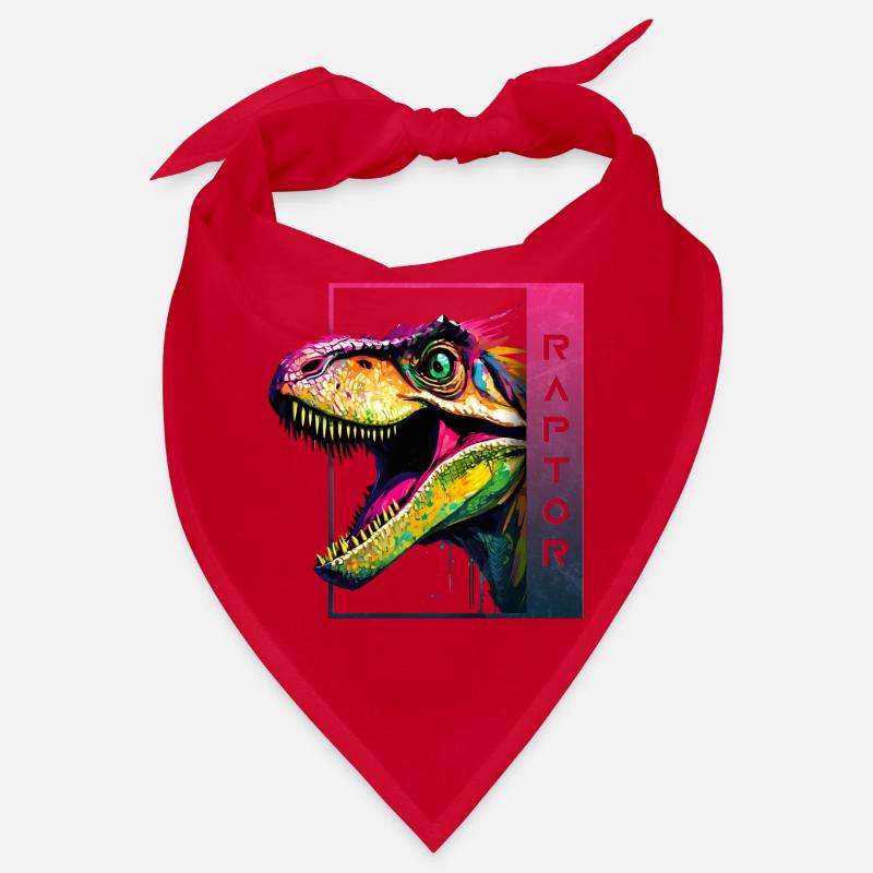 Dynamic Velociraptor - Roaring Raptor Artwork Bandana