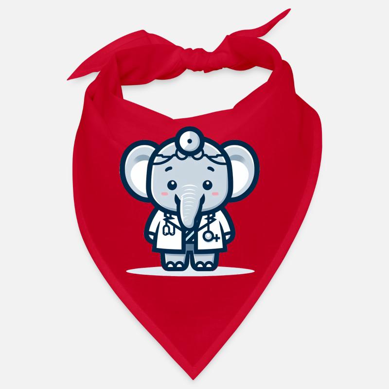 Médecin éléphant mignon Bandana