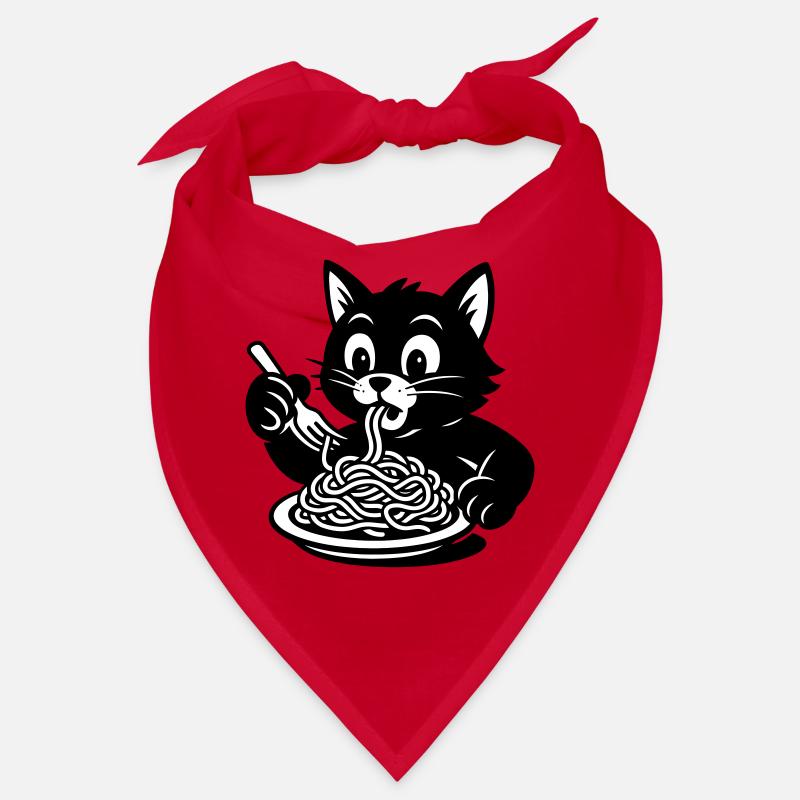 Le chat mange des spaghettis Mème Bandana