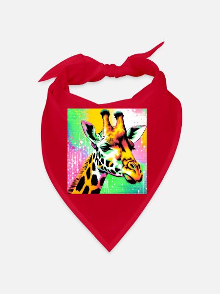 girafe - Bandana - rouge