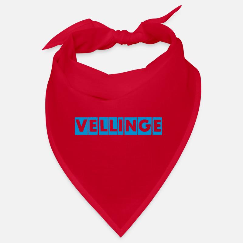Vellinge – Conception de texte bleu Bandana