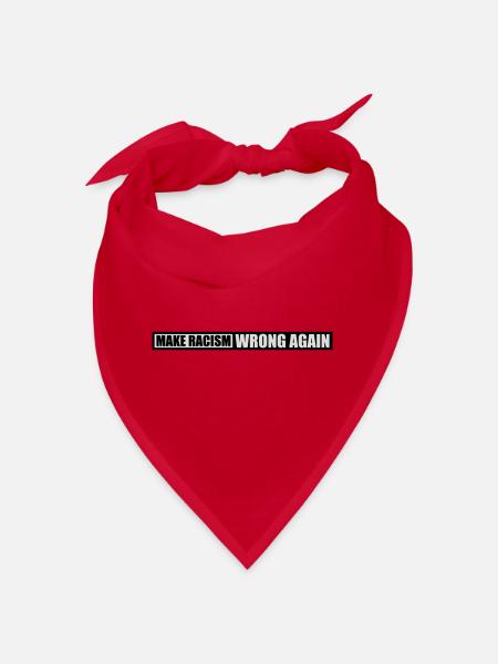 Rendre le racisme faux - Bandana - rouge - Devant
