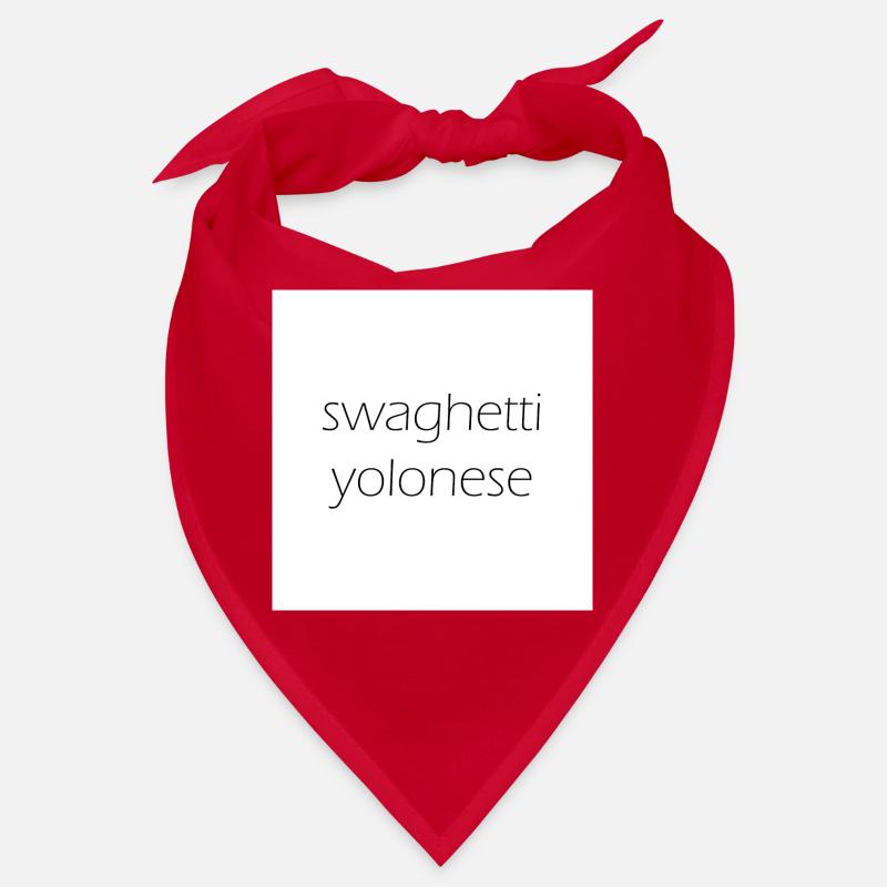 Swaghetti Yolonese! Weiß Karo Geschenk Idee Bandana