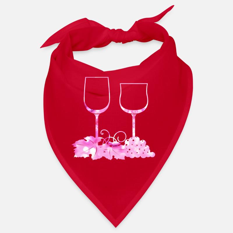 Wine glasses Grape vine leaf Bandana