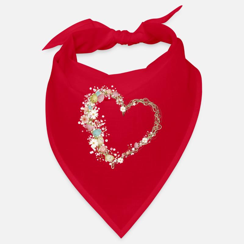Oeufs de Pâques Coeur de Fleurs et Souffle de Bébé Bandana