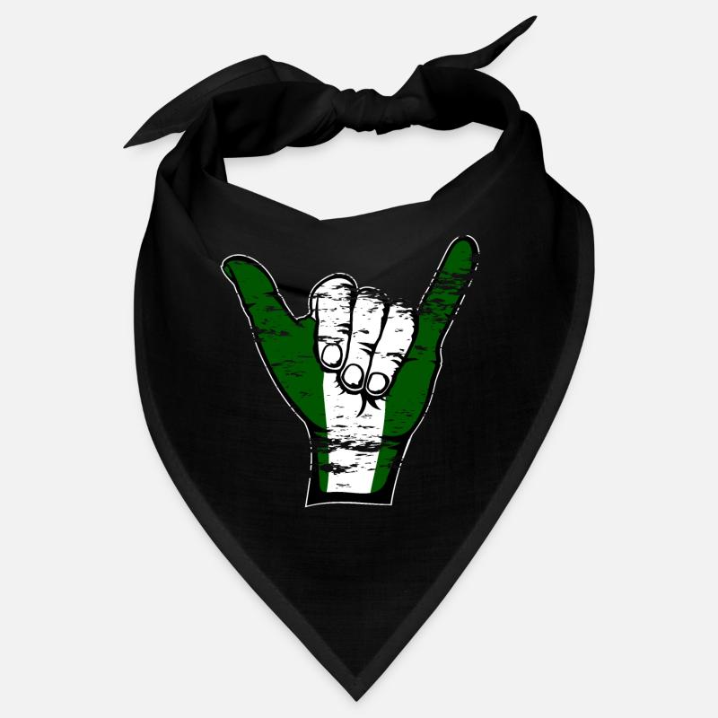 Drapeau du Nigeria Symbole de surf utilisé Bandana