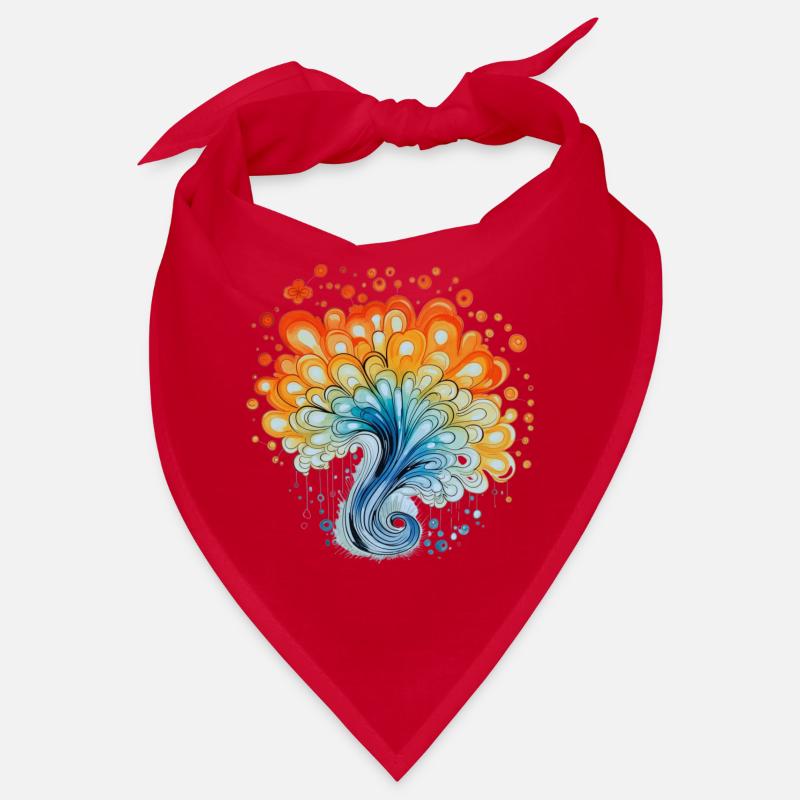 Éclaboussures d’aquarelle colorées Bandana