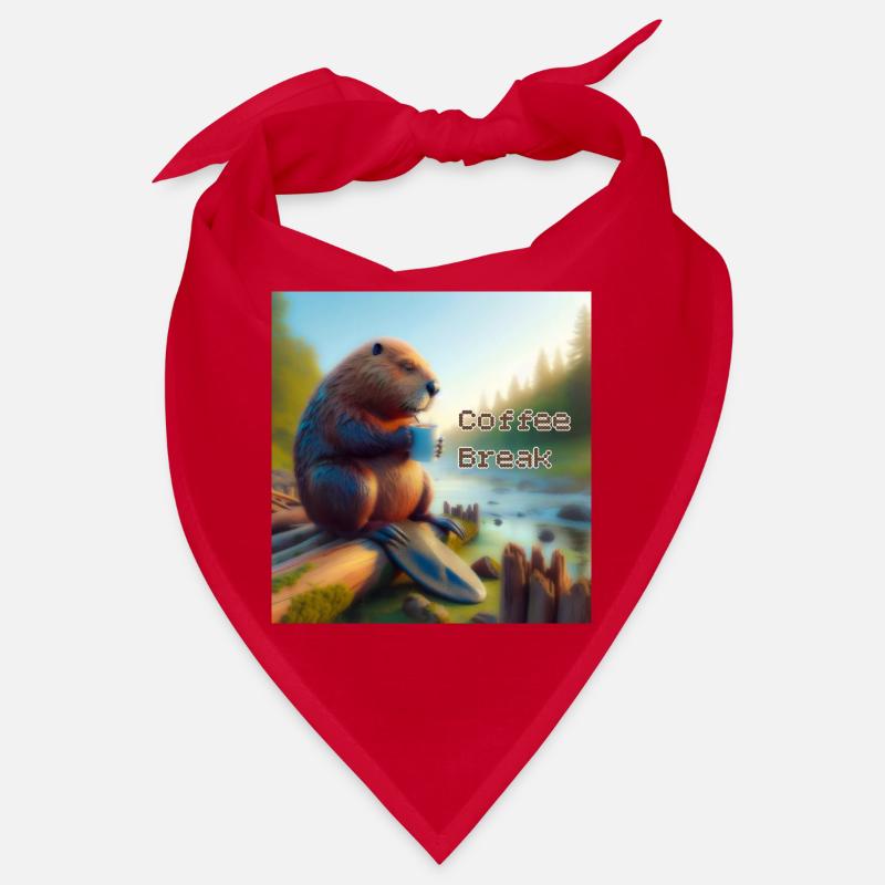 Beaver Coffee Break Bandana