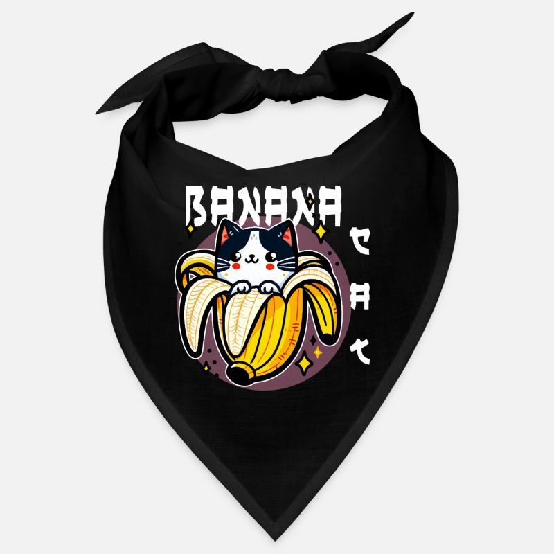 Chat banane kawaii Bandana