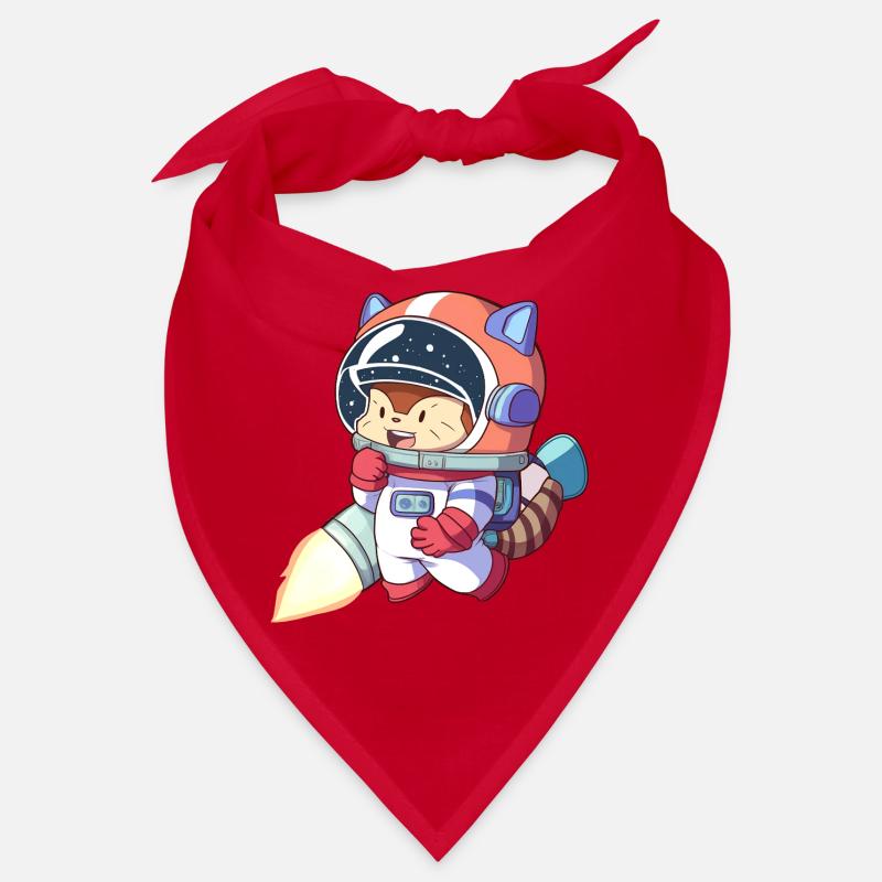 Astronaute chat en combinaison spatiale Bandana