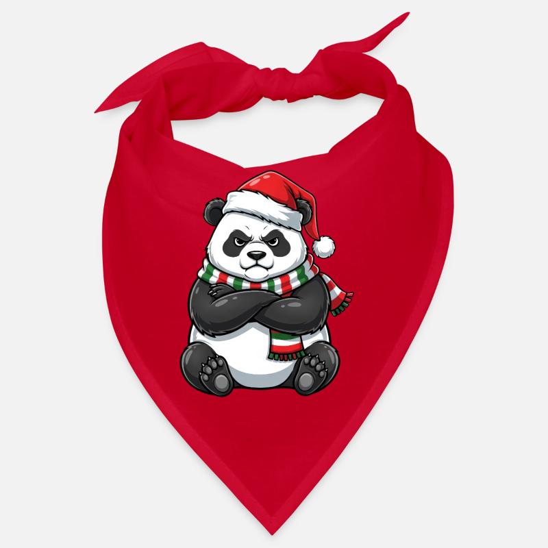 Grumpy Panda Weihnachtsmann Weihnachtsmütze  Bandana