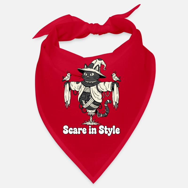 Effrayance dans le style : Chat d’Halloween Bandana