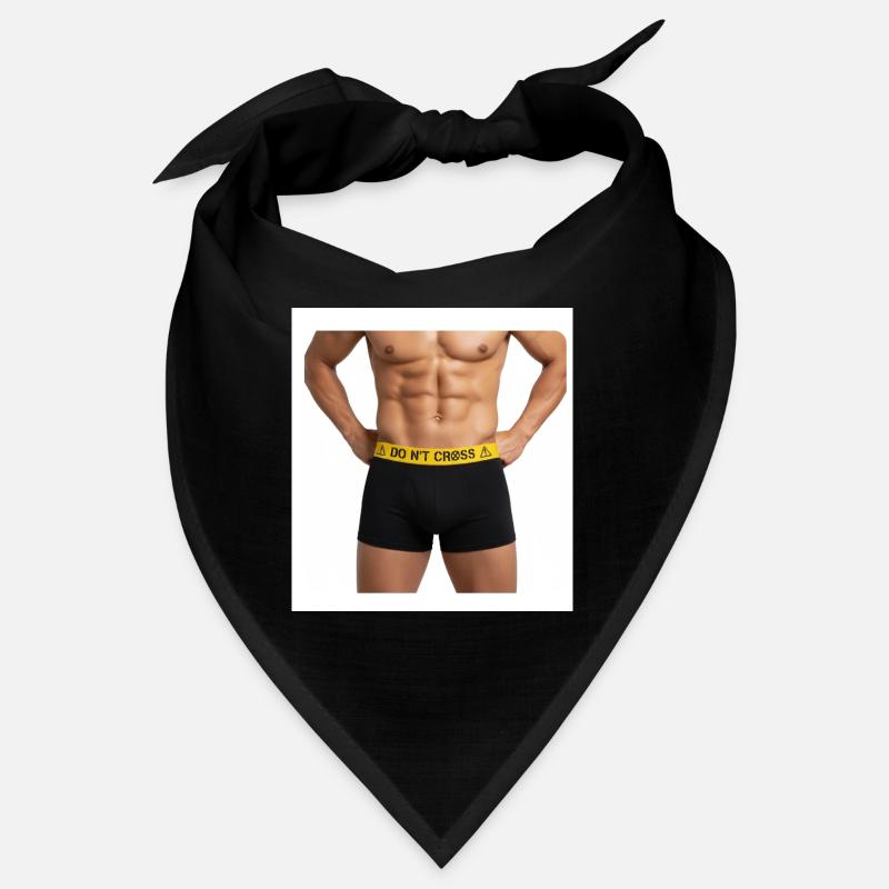 Boxers à avertissement croisé « Ne pas traverser » Bandana