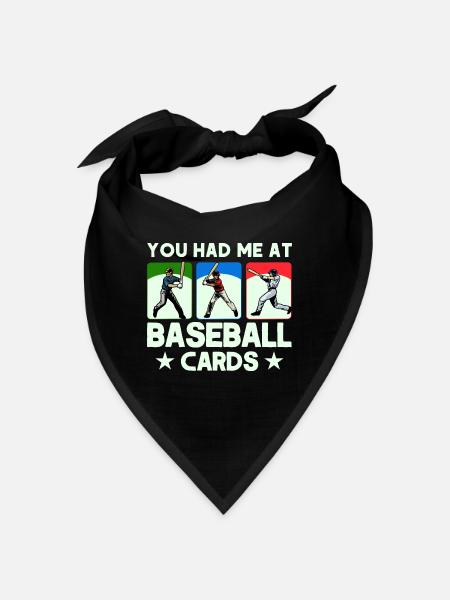 Carte de baseball Collection de cartes de sport Cadeau - Bandana - rouge - Devant