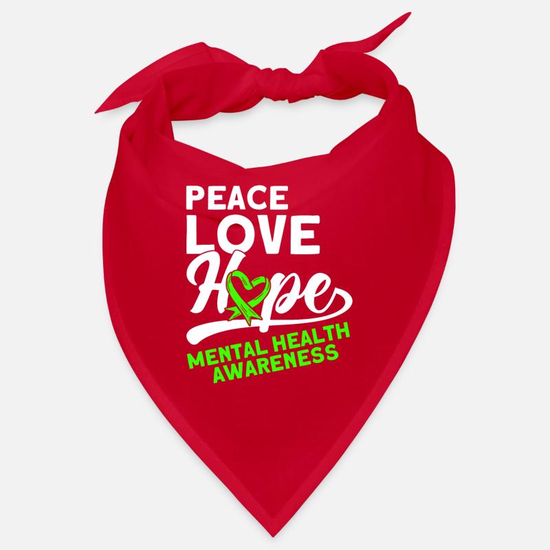 Psychological Awareness Green Loop Depression Bandana
