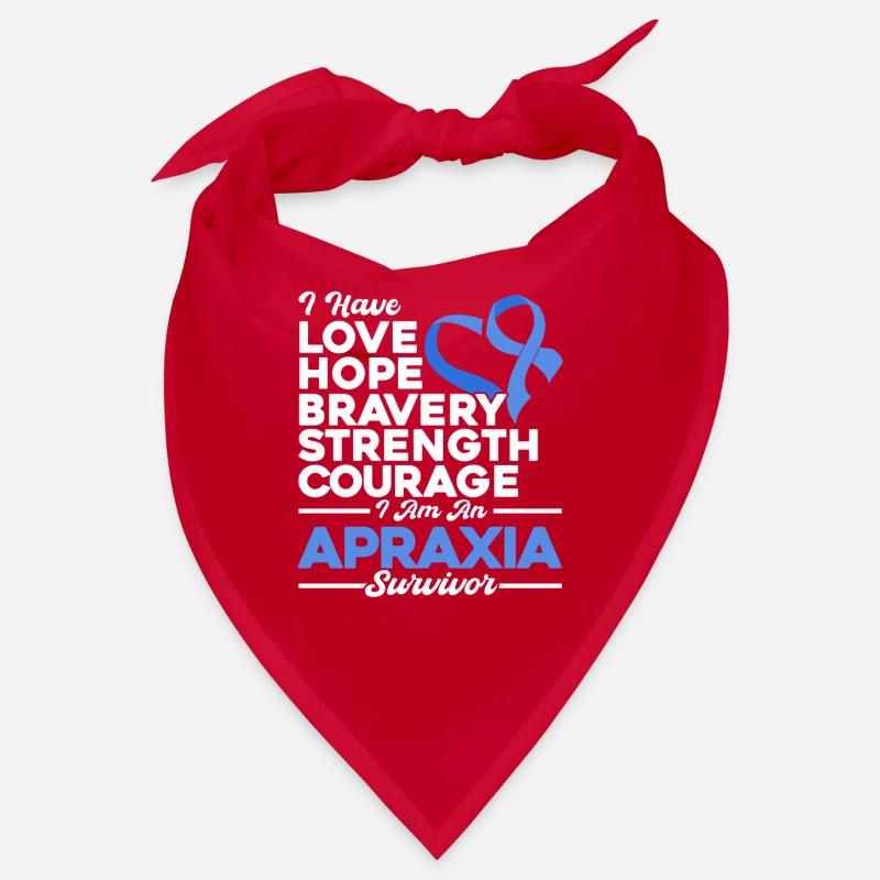 Conscience de l’apraxie Apraxia Survivor Bleu Bandana