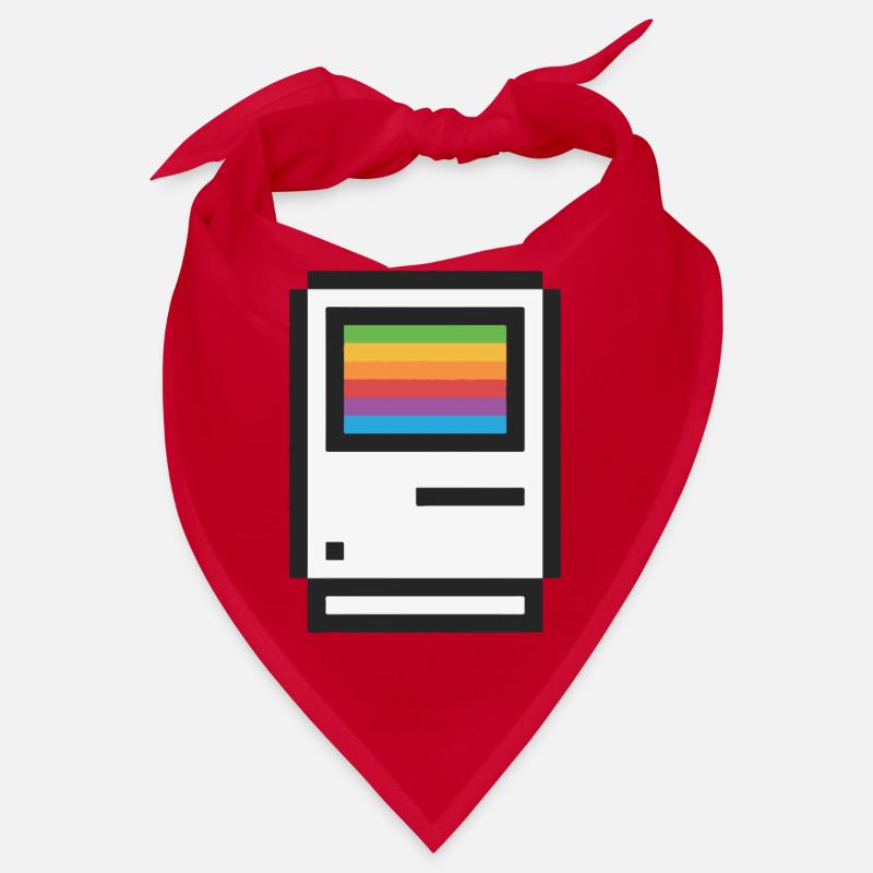 Retro Rainbow Gradient T-Shirt Design Bandana