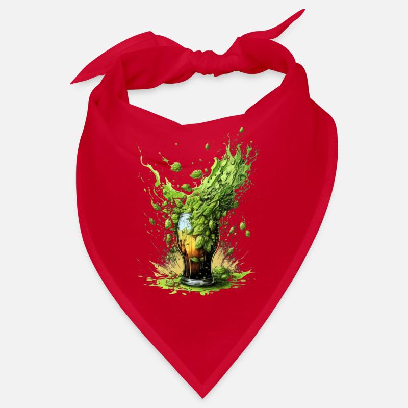Hops explosion in beer glass Bandana