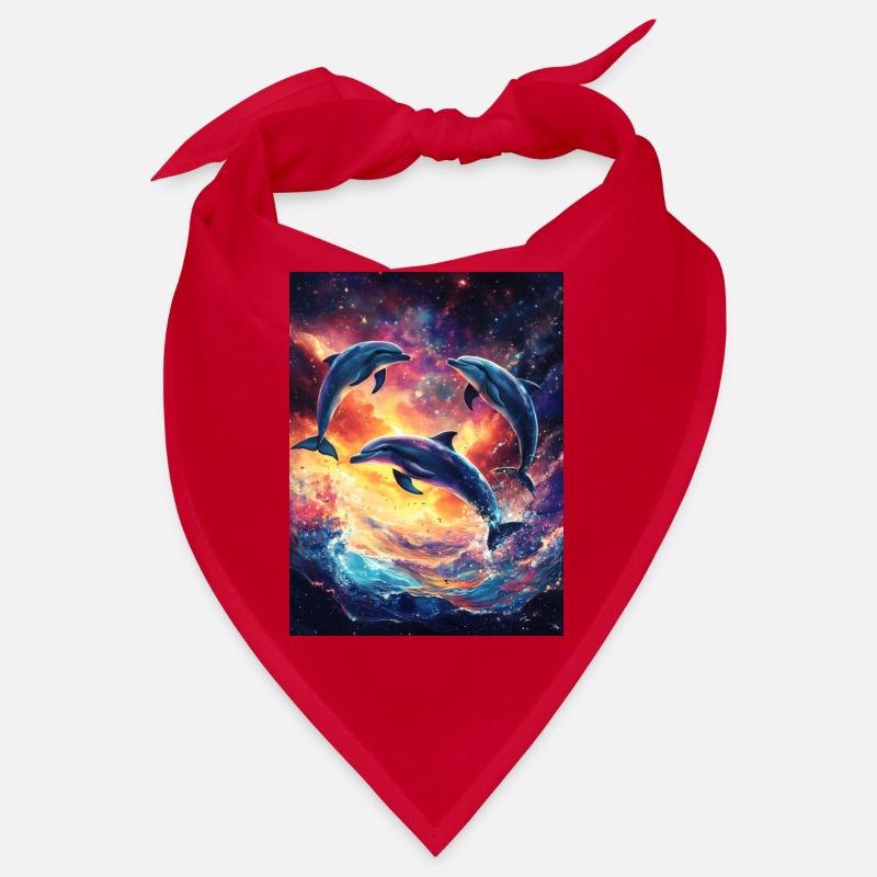 Dolphin Ocean Galaxy Space Space Dolphins Bandana