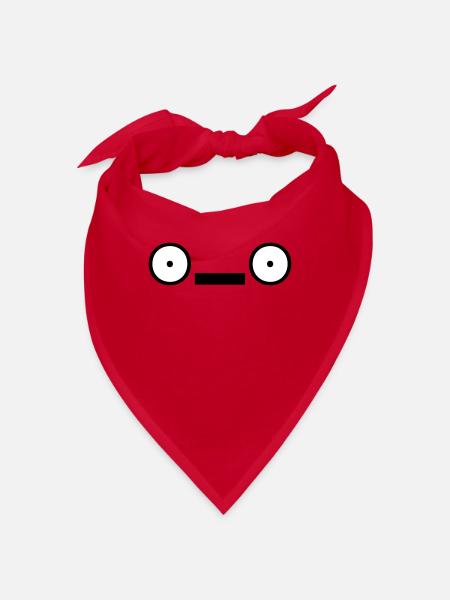 Japanische Emoticons 101 Kaomoji NJ - Bandana - Rot - Vorne