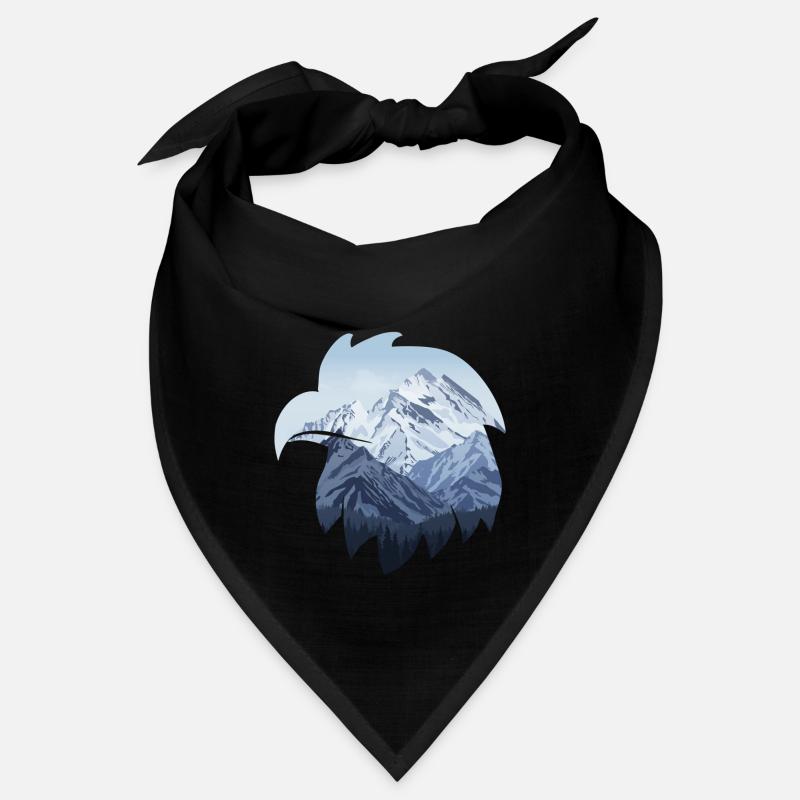 Aigle et montagnes enneigées Bandana