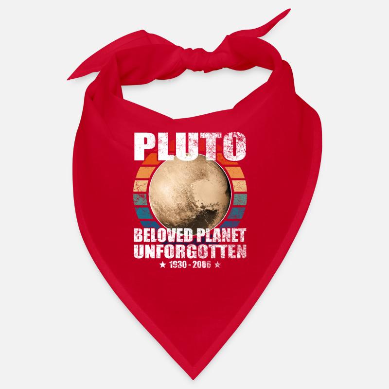 Pluto is a planet, memory, unforgettable - Bandana - red