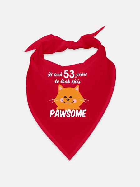 Il a fallu 53 ans pour regarder ce pawsome - Bandana - rouge