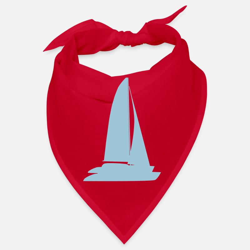 blaues Boot Bandana