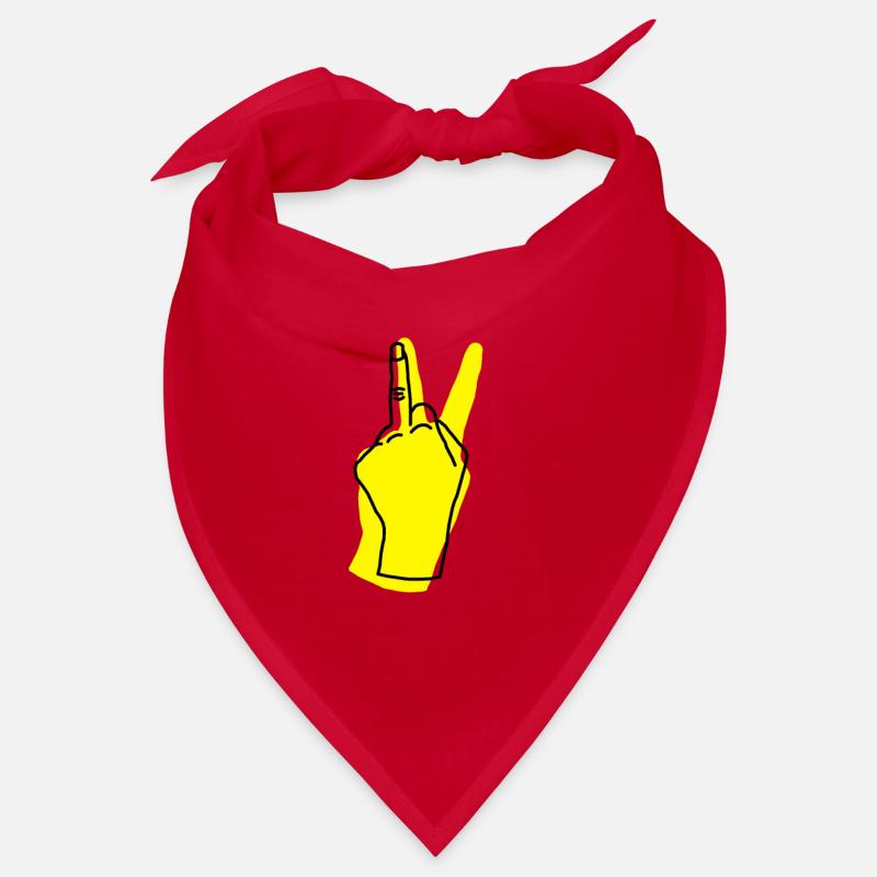 peace yellow Bandana
