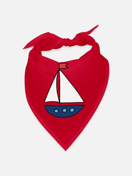 Segelboot - Bandana - Rot - Vorne