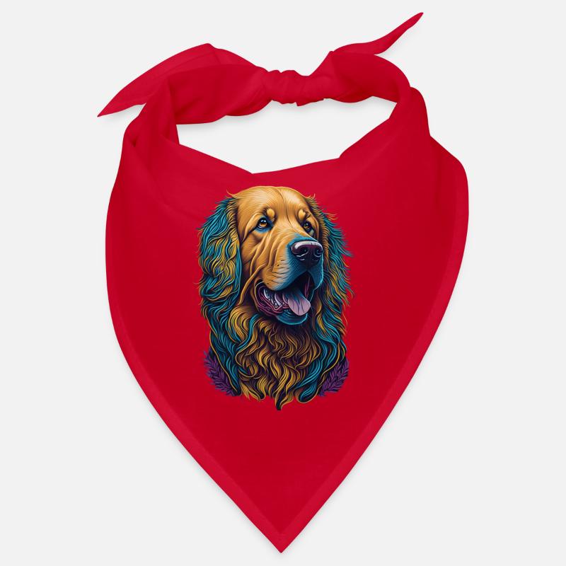 Labrador Hund Hunde Farbenfro Bandana
