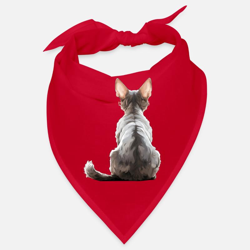 Chat Devon Rex Bandana