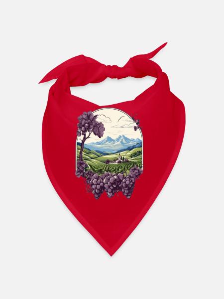 Weinberg - Bandana - Rot - Vorne
