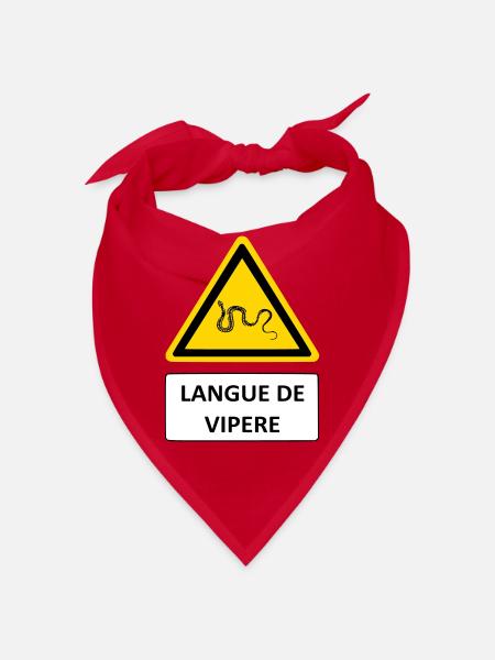 Zunge der Nattern - Bandana - Rot - Vorne