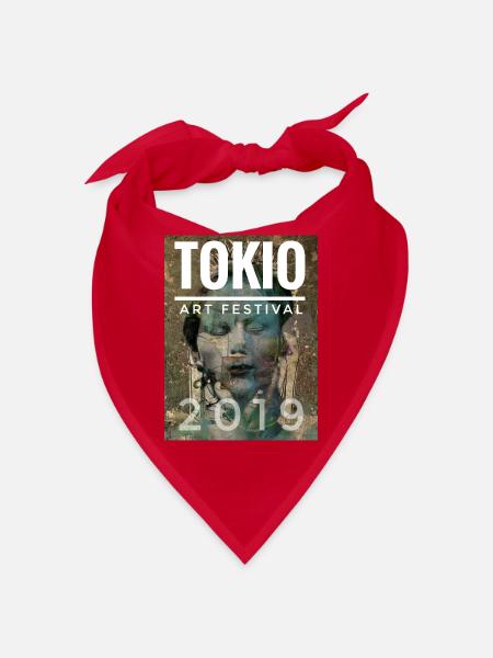 TOKIO Art Festival - Bandana - Rot - Vorne