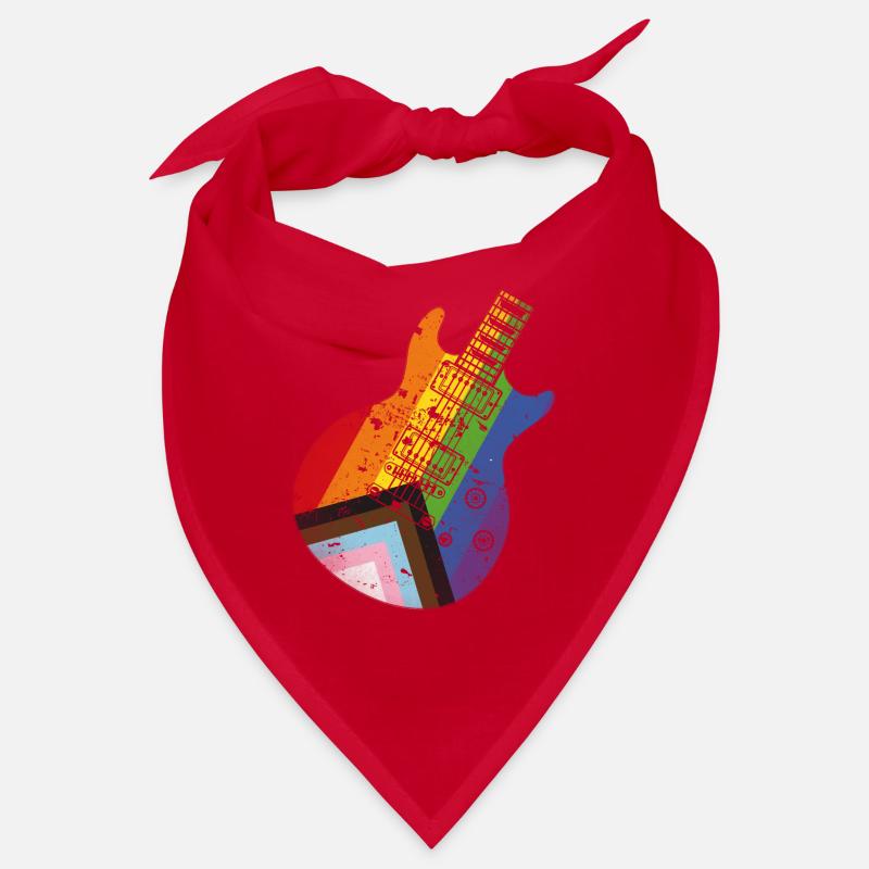 Pride Progress Flag Gitarre Bandana