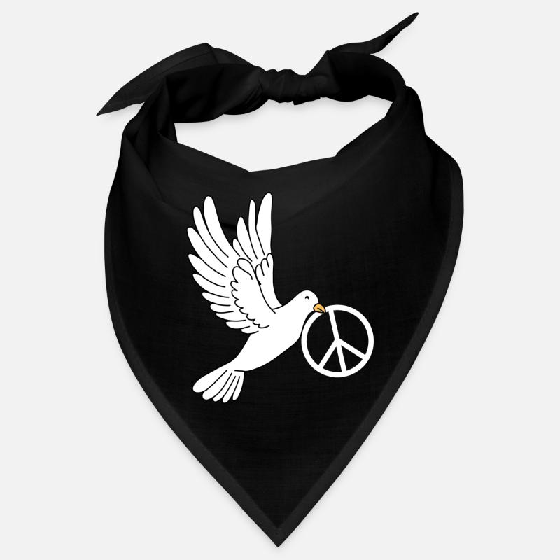 Friedenstaube mit Peacezeichen Bandana