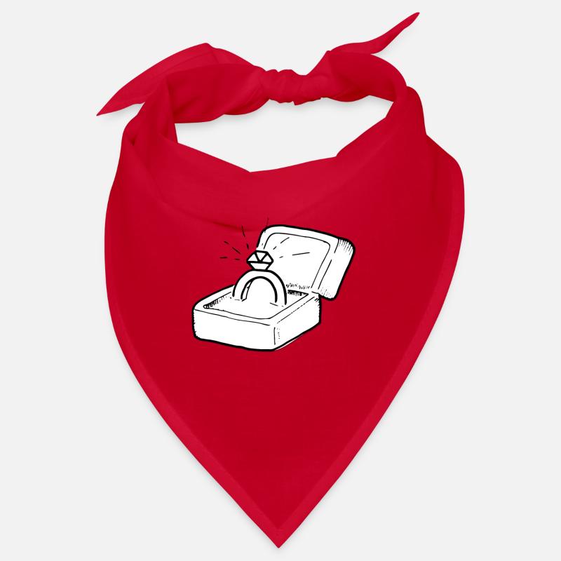 Epouse-moi! Cadeau d'application clunker bague diamant Bandana