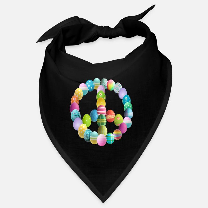 Peace sign Easter egg Bandana