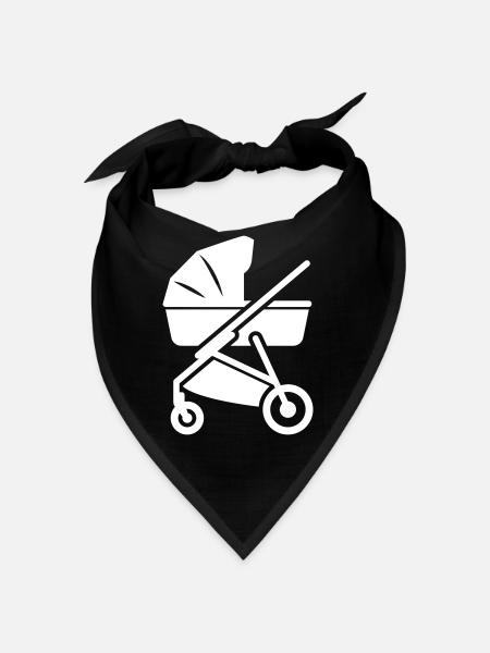 Stroller baby - Bandana - red - Front