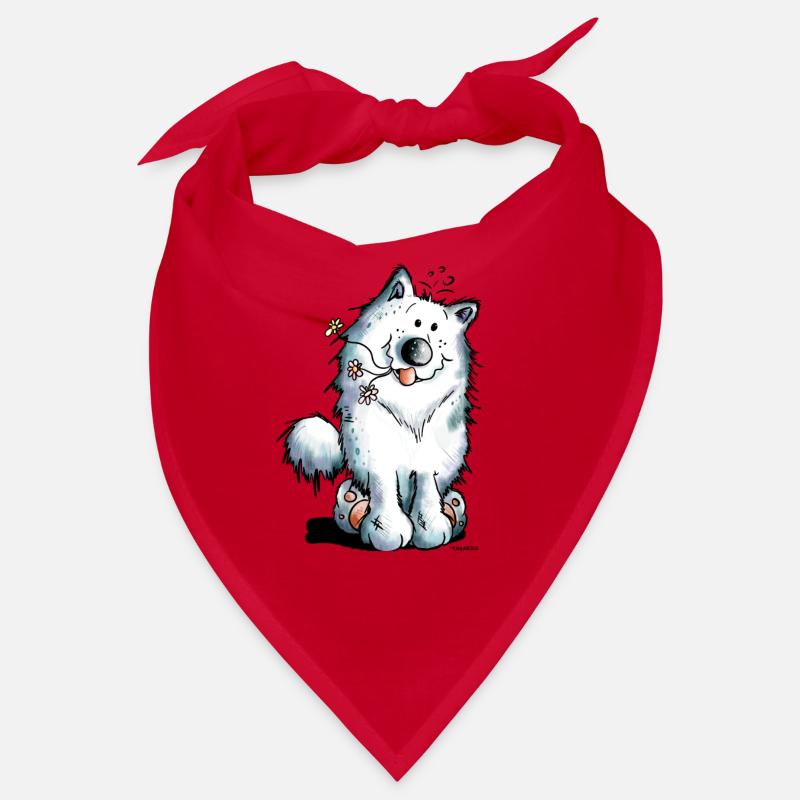 Mignon Samoyède Chien Bandana