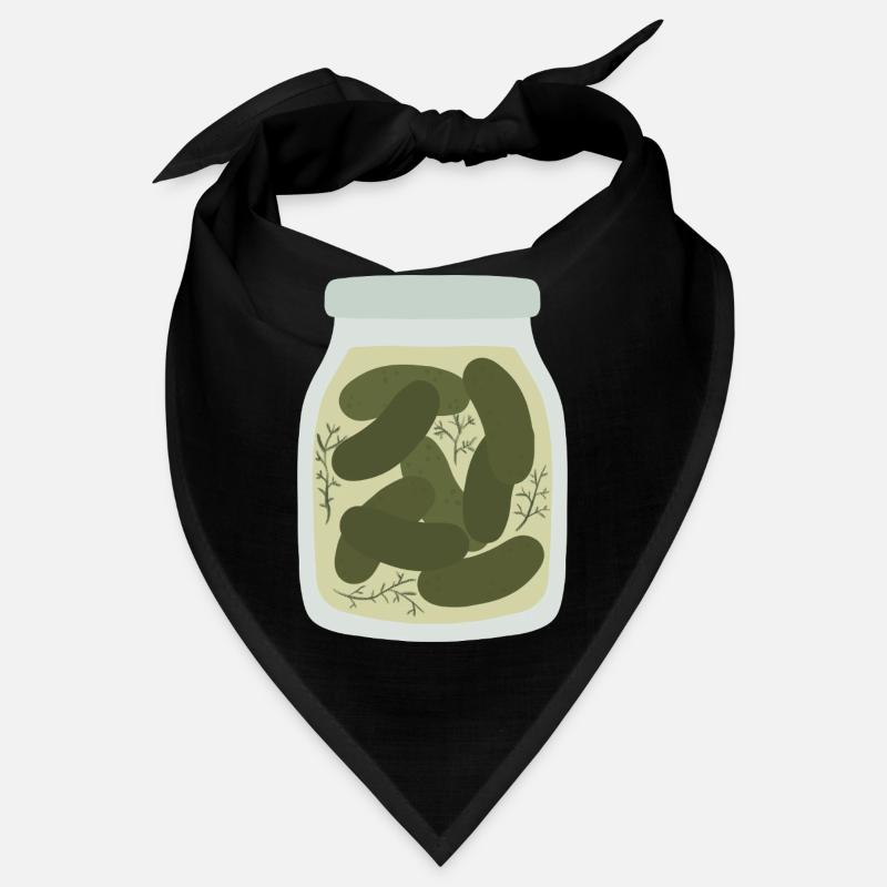 Vintage Cucumber Pickle Jar Design Bandana