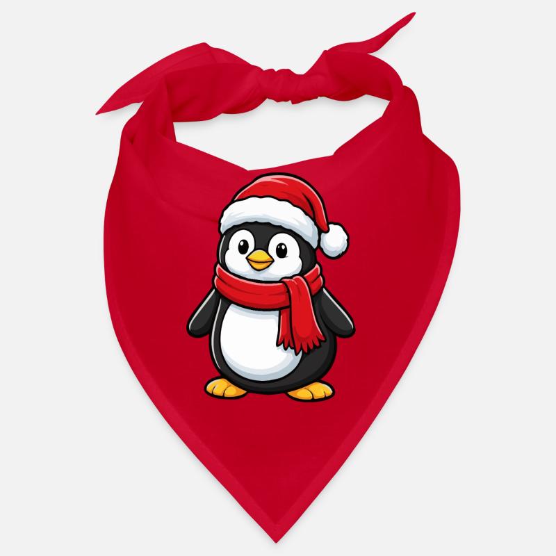 Niedliches Weihnachts-Pinguin-Wintermaskottchen Bandana