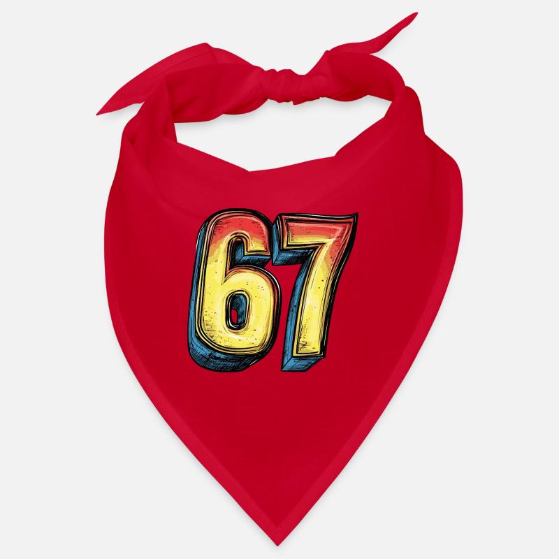 67 Number Comic Bandana