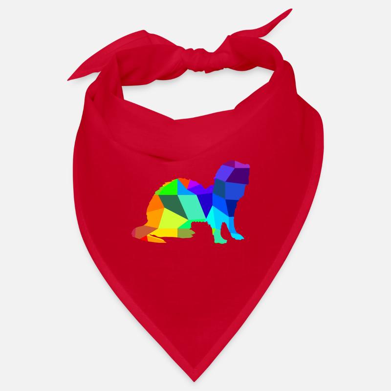 Frettchen Regenbogen Tiere Polygon Bandana