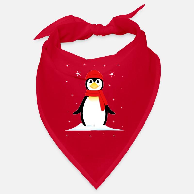 Pinguin Schnee Sterne Bandana