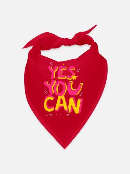 Yes you can - Bandana - red - Front