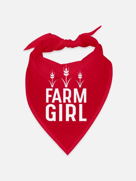 Farm Girl - Bandana - red - Front